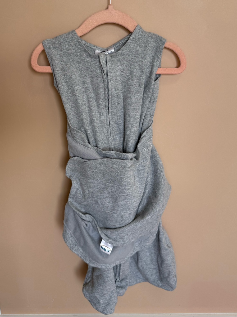 Halo Gray Baby Swaddle Sleep Sack